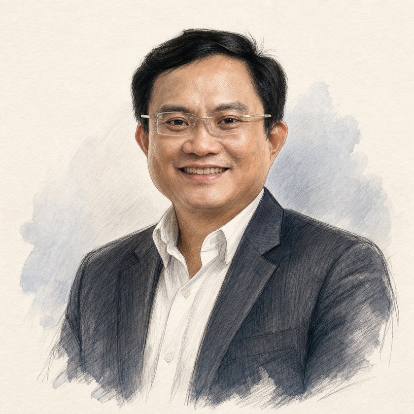 Portrait illustration of Dang (Kenny) Nguyen